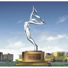 Large Modern Stainless steel Figure Sculpture for outdoor decoration